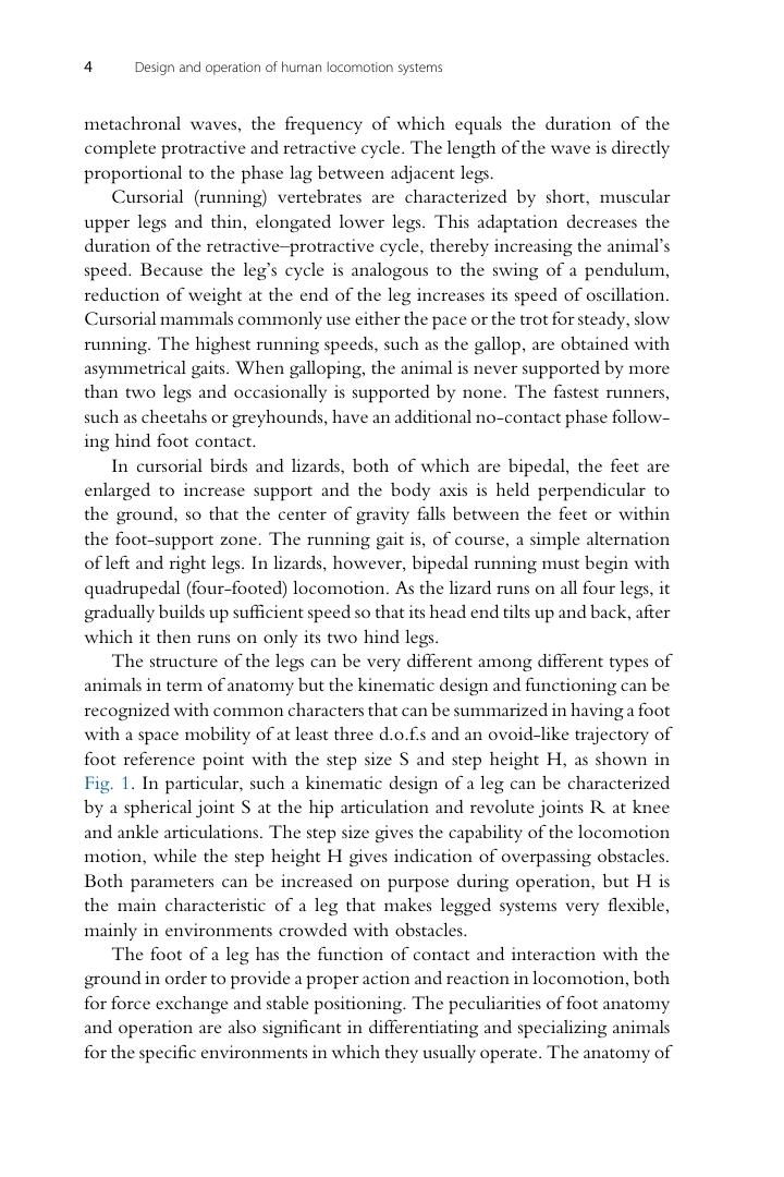 Preview page 10 of Design and Operation of Human Locomotion Systems 1st Edition by Marco Cecarelli, Giuseppe Carbone