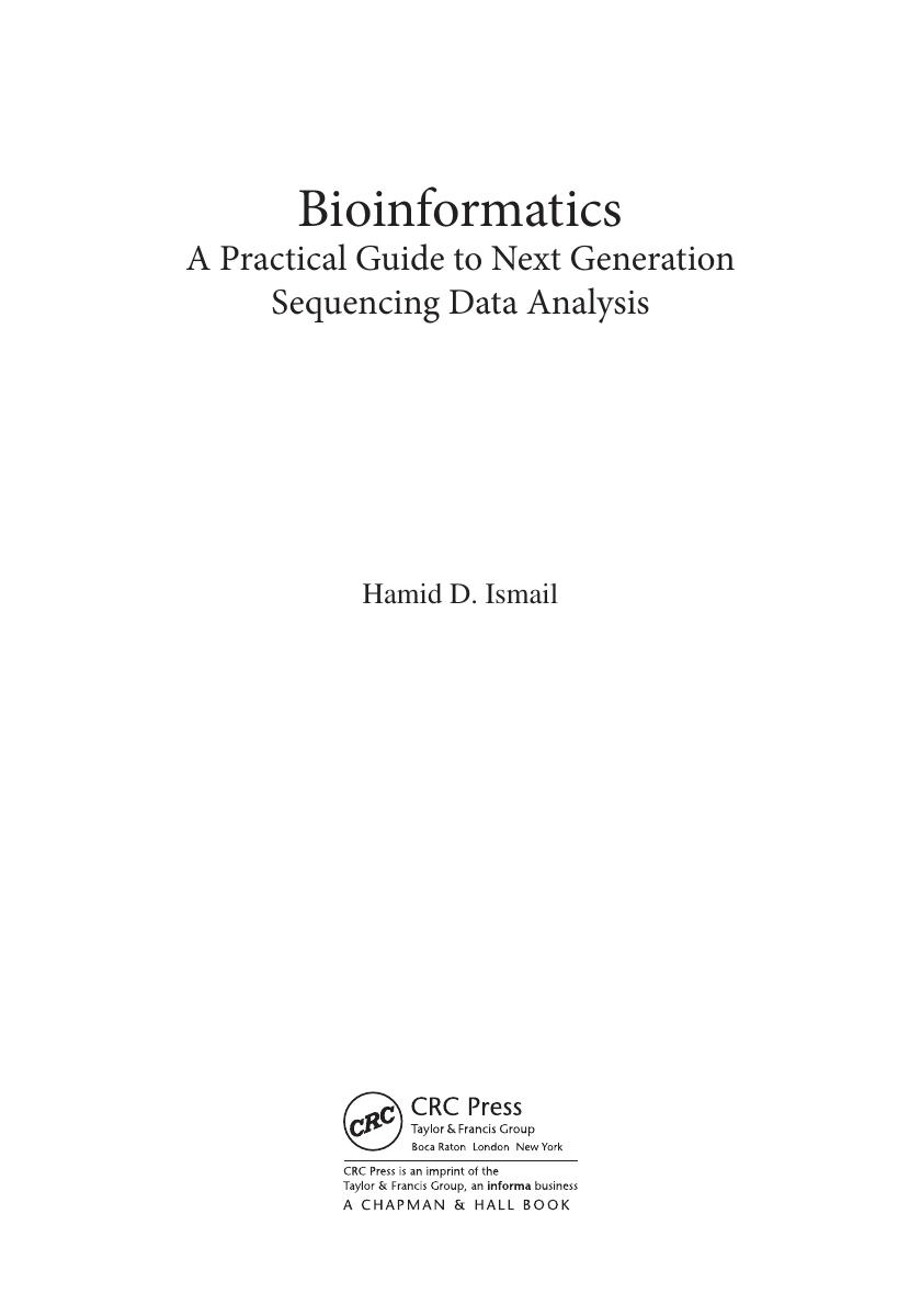 Preview page 4 of E book Bioinformatics A Practical Guide to Next Generation Sequencing Data Analysis (Chapman & HallCRC Computational Bio