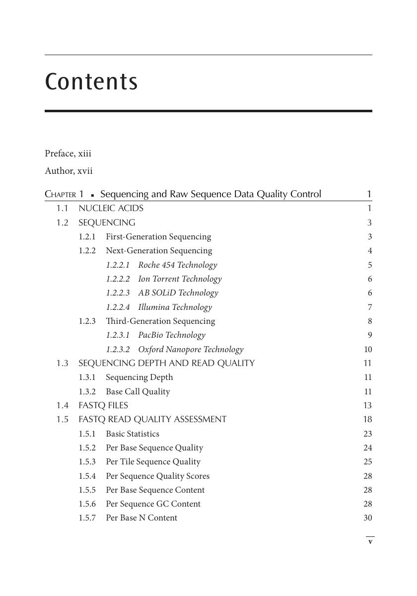 Preview page 6 of E book Bioinformatics A Practical Guide to Next Generation Sequencing Data Analysis (Chapman & HallCRC Computational Bio