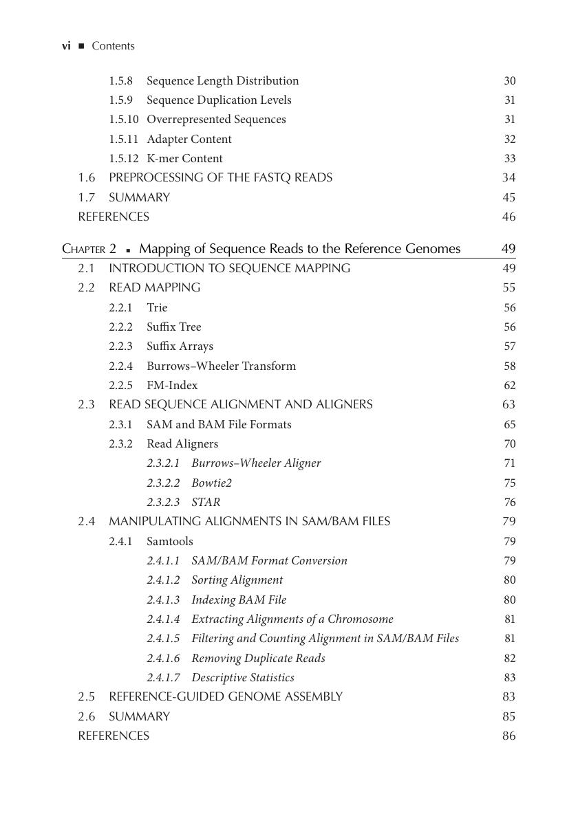 Preview page 7 of E book Bioinformatics A Practical Guide to Next Generation Sequencing Data Analysis (Chapman & HallCRC Computational Bio