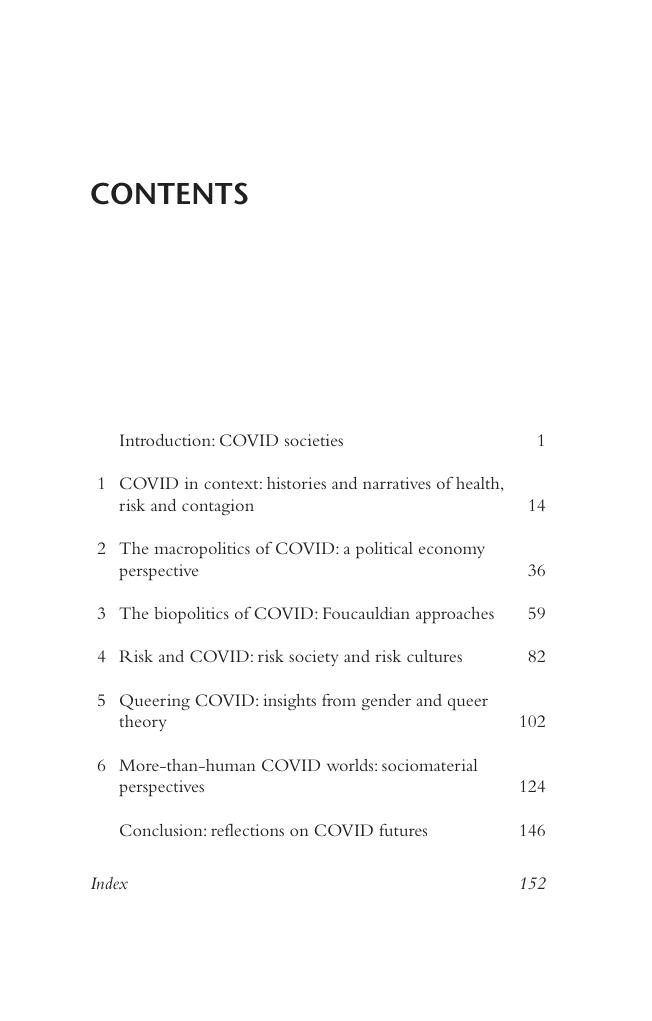 Preview page 6 of E BOOK COVID Societies 1st Edition by Deborah Lupton