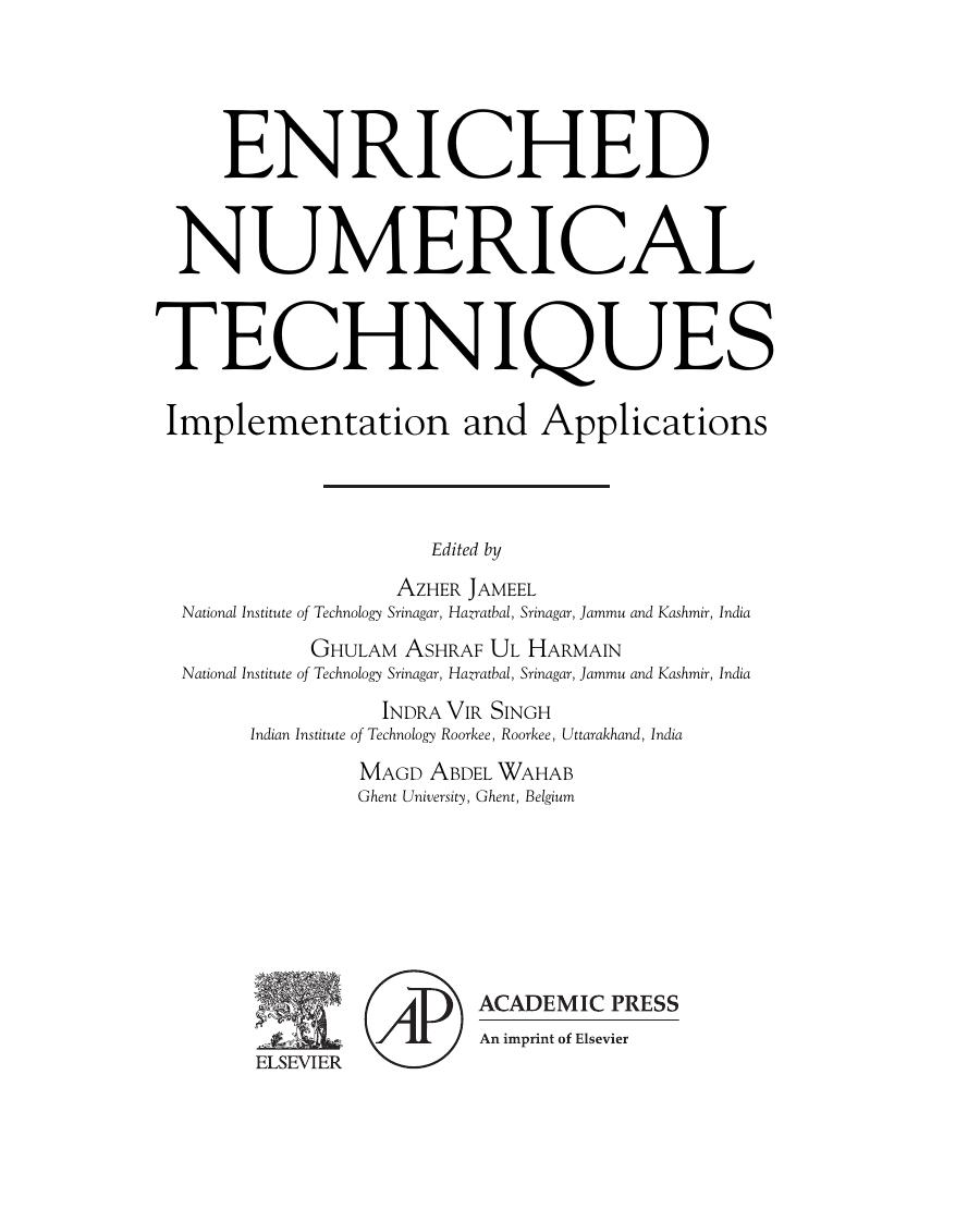 Preview page 2 of E book Enriched Numerical Techniques Implementation and Applications Primera Edition by  Azher Jameel, Ghulam Ashraf Ul
