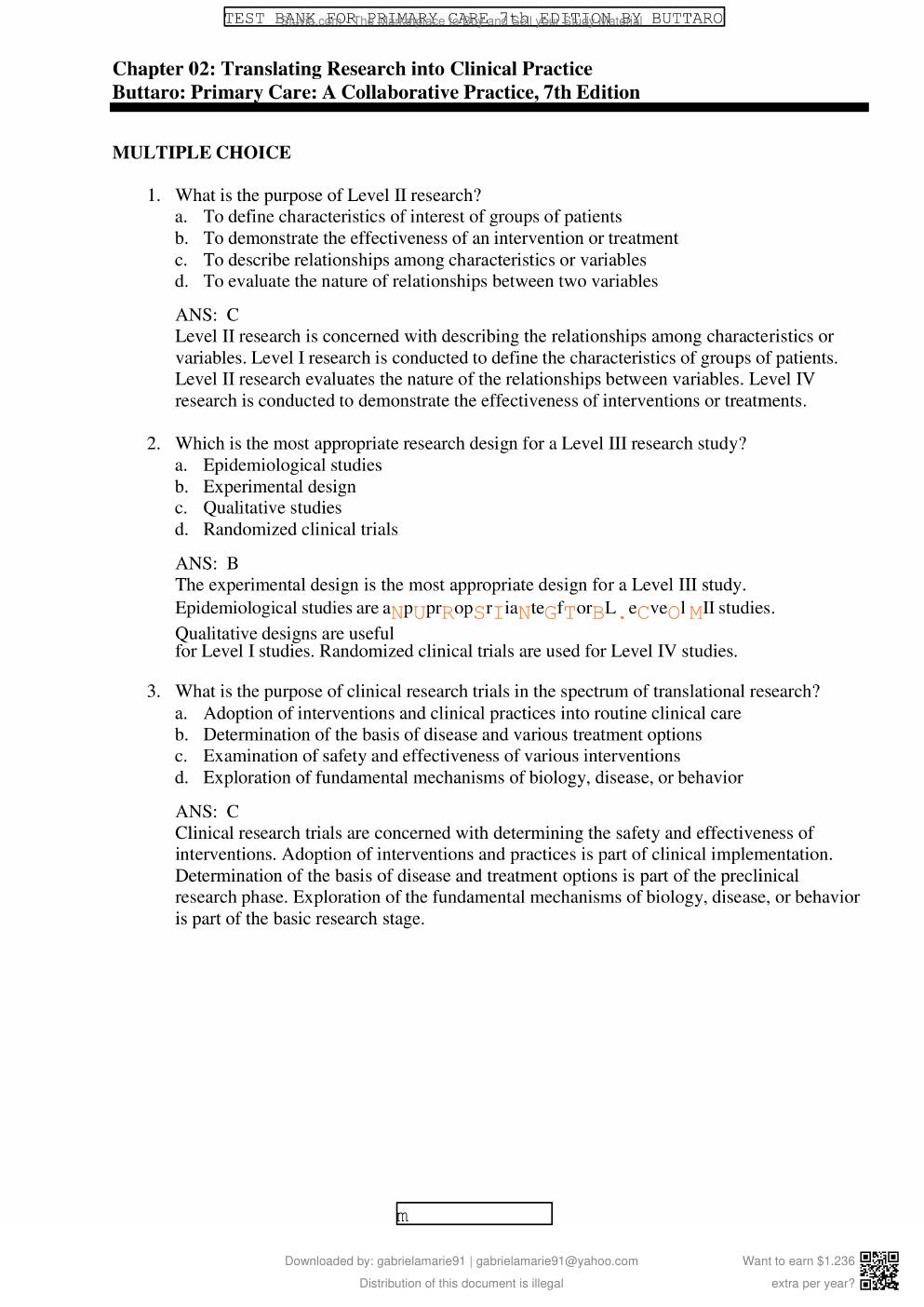 Preview page 2 of Test Bank Primary Care Interprofessional Collaborative Practice 7th Edition
