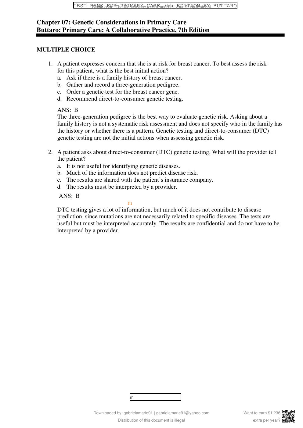 Preview page 9 of Test Bank Primary Care Interprofessional Collaborative Practice 7th Edition