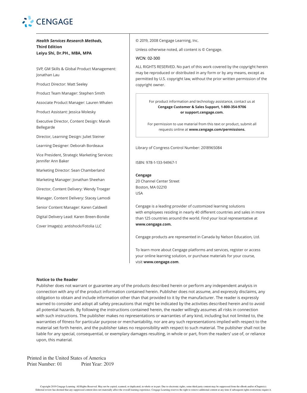 Preview page 4 of Health Services Research Methods 3rd Edition By Leiyu Shi