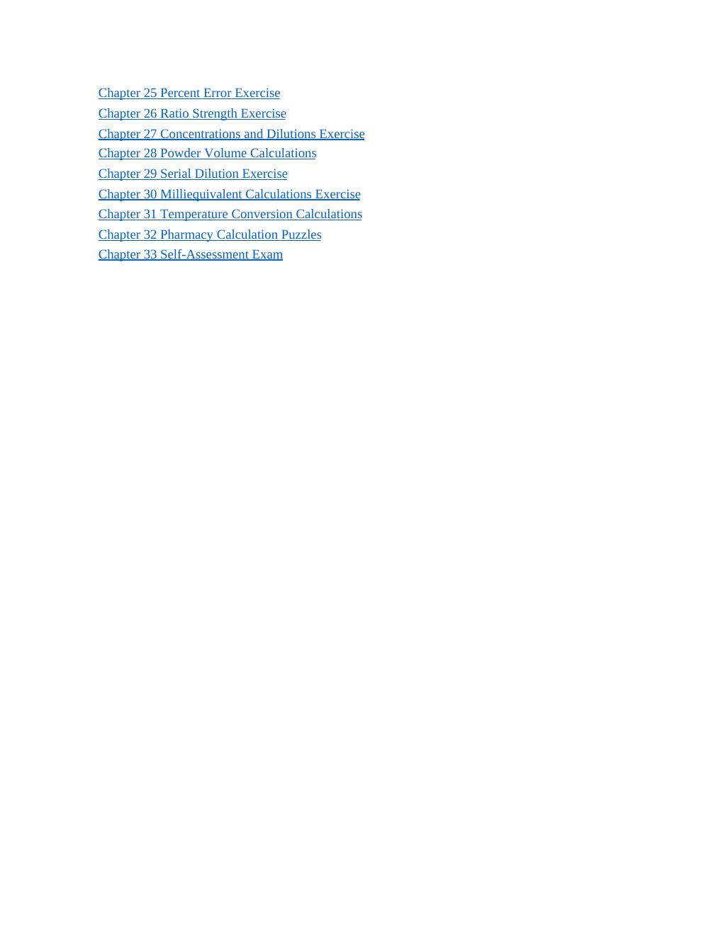 Preview page 6 of Pharmacy Calculations for Pharmacy Technicians Master Calculations The Safe & Easy Way Without Formulas 1st Edition By B