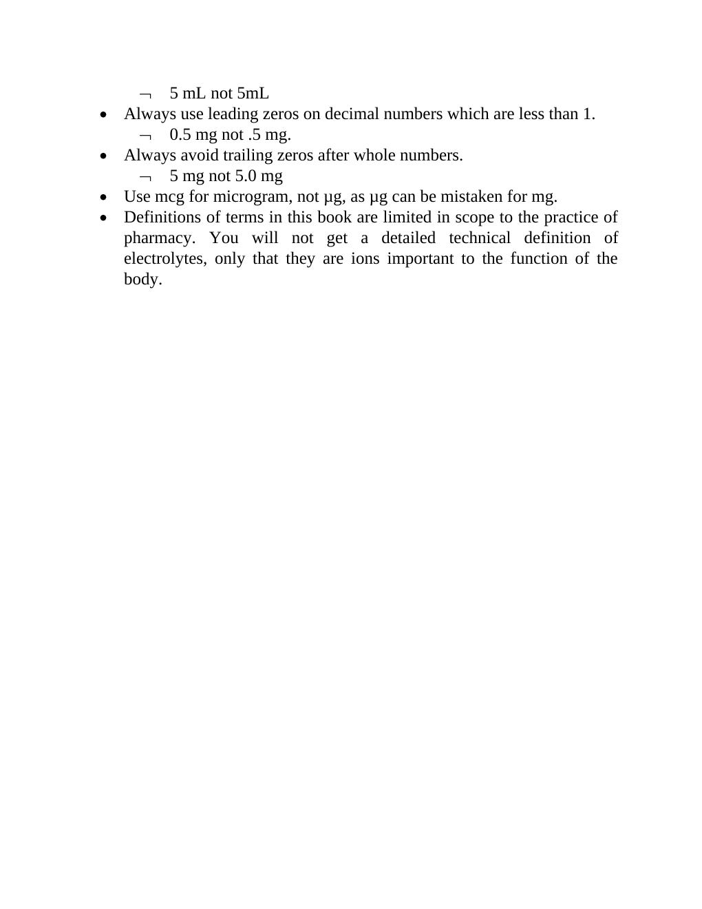 Preview page 9 of Pharmacy Calculations for Pharmacy Technicians Master Calculations The Safe & Easy Way Without Formulas 1st Edition By B