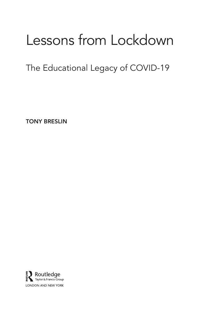 Preview page 8 of E BOOK Lessons from Lockdown 1st Edition by Tony Breslin