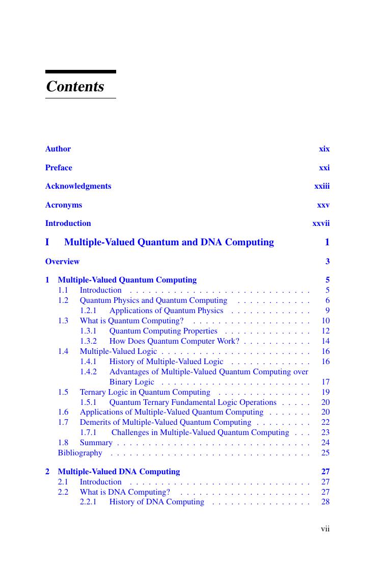 Preview page 8 of E book Multiple Valued Computing in Quantum Molecular Biology Arithmetic and Combinational Circuits Hardcover 1st volume