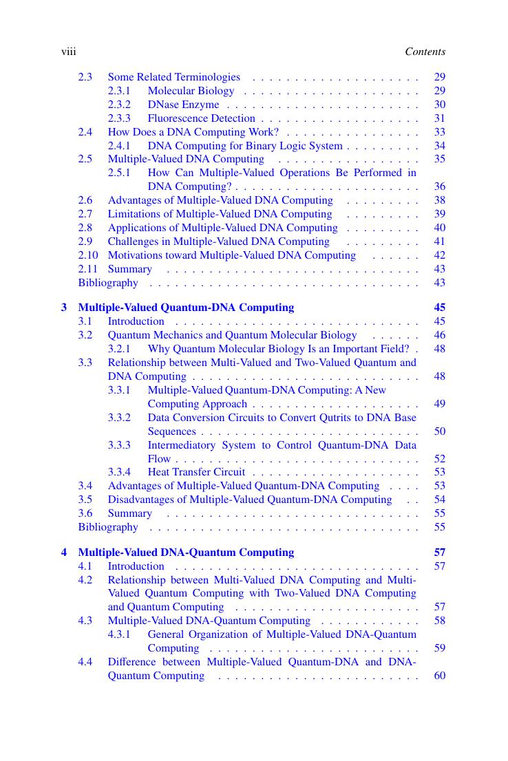 Preview page 9 of E book Multiple Valued Computing in Quantum Molecular Biology Arithmetic and Combinational Circuits Hardcover 1st volume