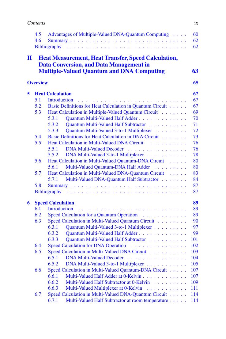 Preview page 10 of E book Multiple Valued Computing in Quantum Molecular Biology Arithmetic and Combinational Circuits Hardcover 1st volume