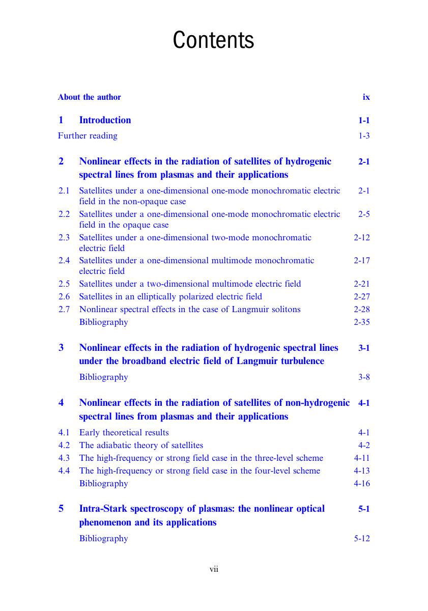 Preview page 8 of E book Nonlinear Phenomena in the Radiation from Plasmas by Eugene Oks