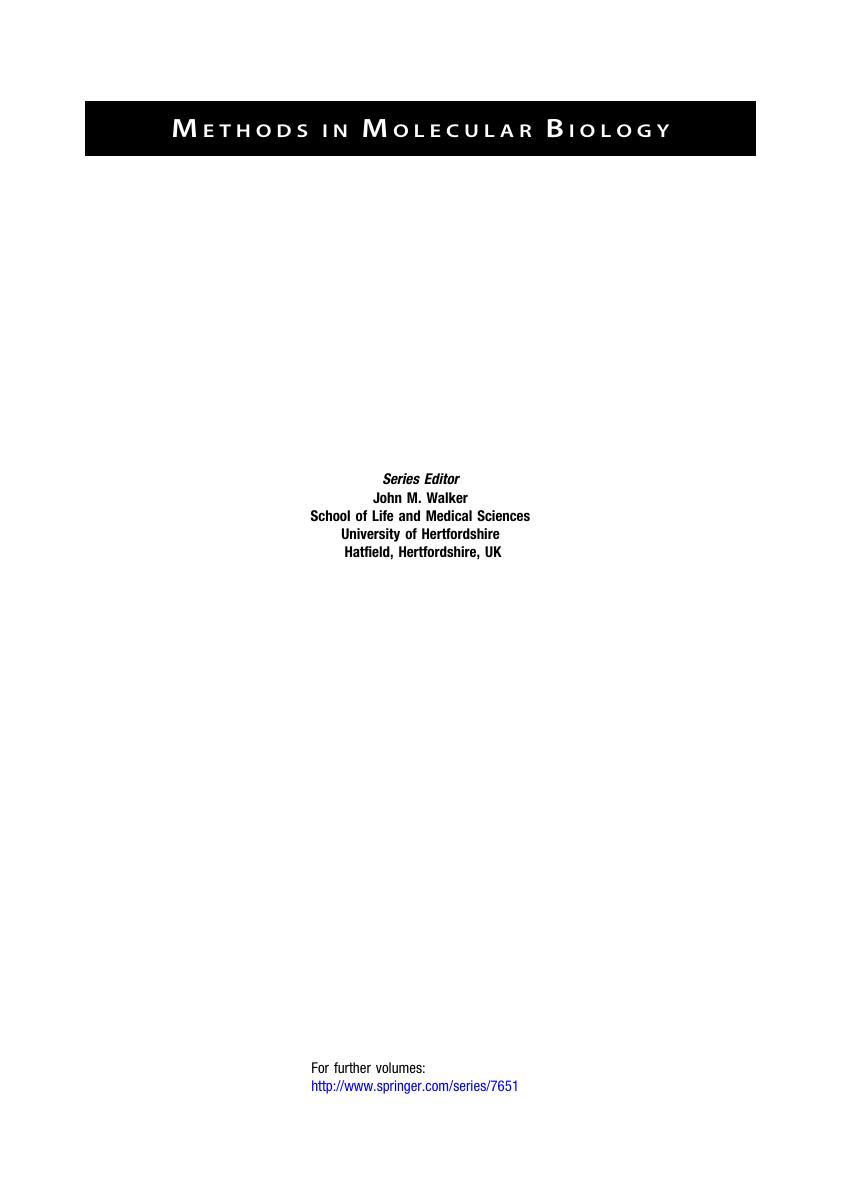 Preview page 2 of E BOOK Nucleic Acid Detection and Structural Investigations Methods and Protocols (Methods in Molecular Biology, 2063) 1