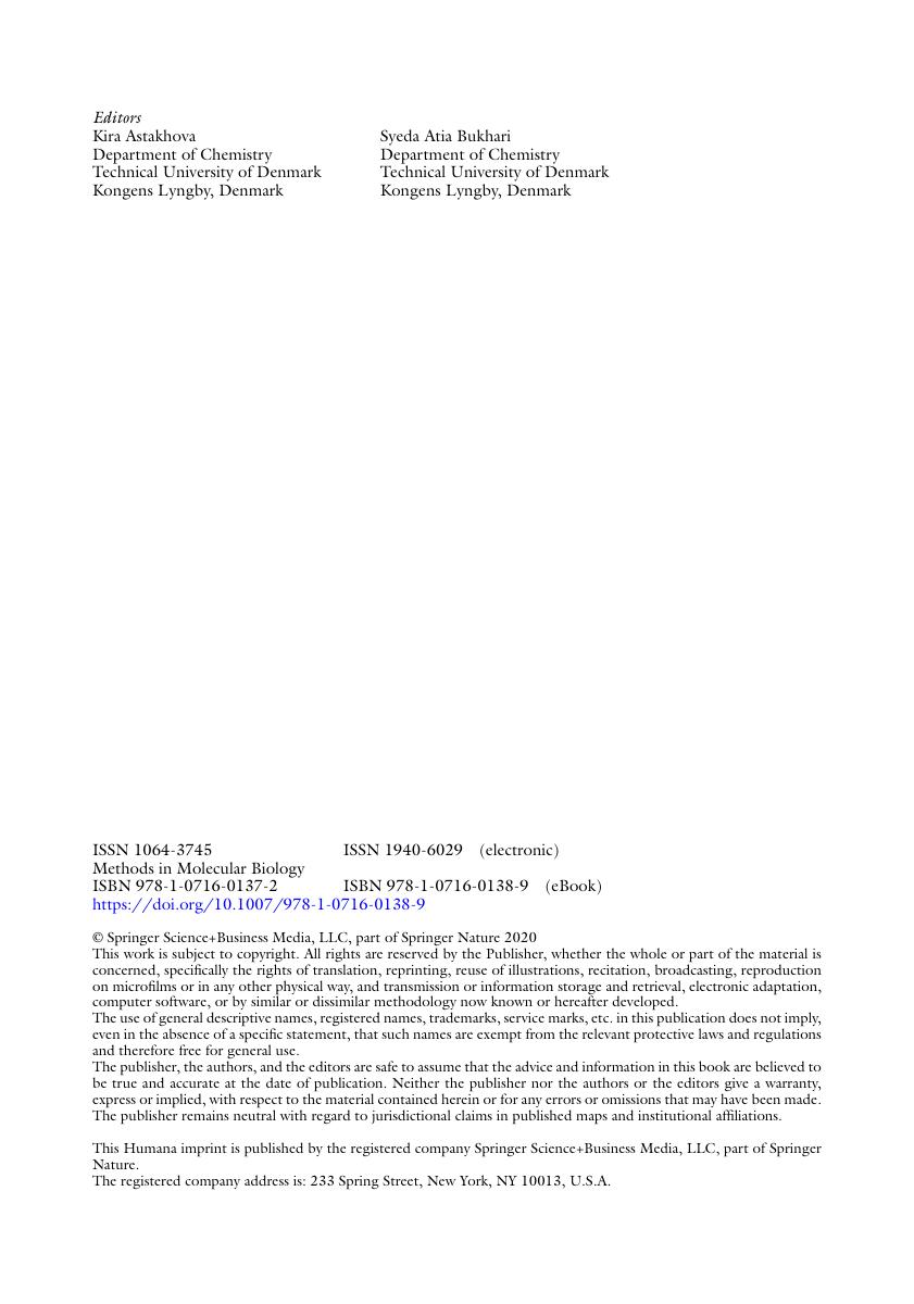 Preview page 5 of E BOOK Nucleic Acid Detection and Structural Investigations Methods and Protocols (Methods in Molecular Biology, 2063) 1