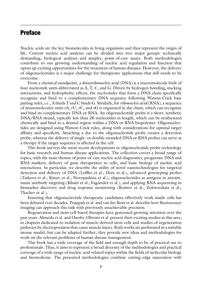 Preview page 6 of E BOOK Nucleic Acid Detection and Structural Investigations Methods and Protocols (Methods in Molecular Biology, 2063) 1