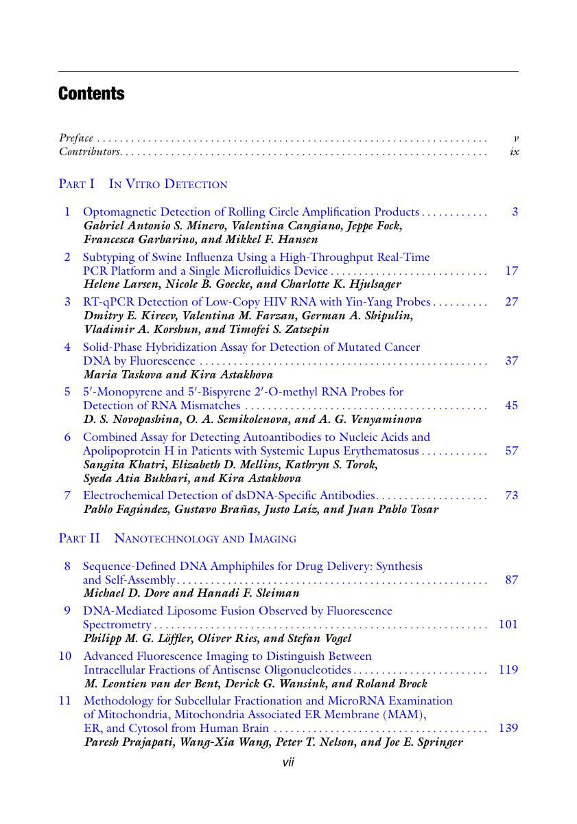 Preview page 8 of E BOOK Nucleic Acid Detection and Structural Investigations Methods and Protocols (Methods in Molecular Biology, 2063) 1