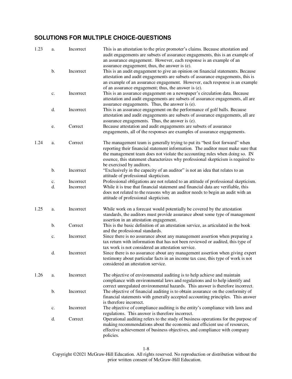 Preview page 8 of Complete Solution Manual for Auditing & Assurance Services, 8th  Edition By Timothy Louwers