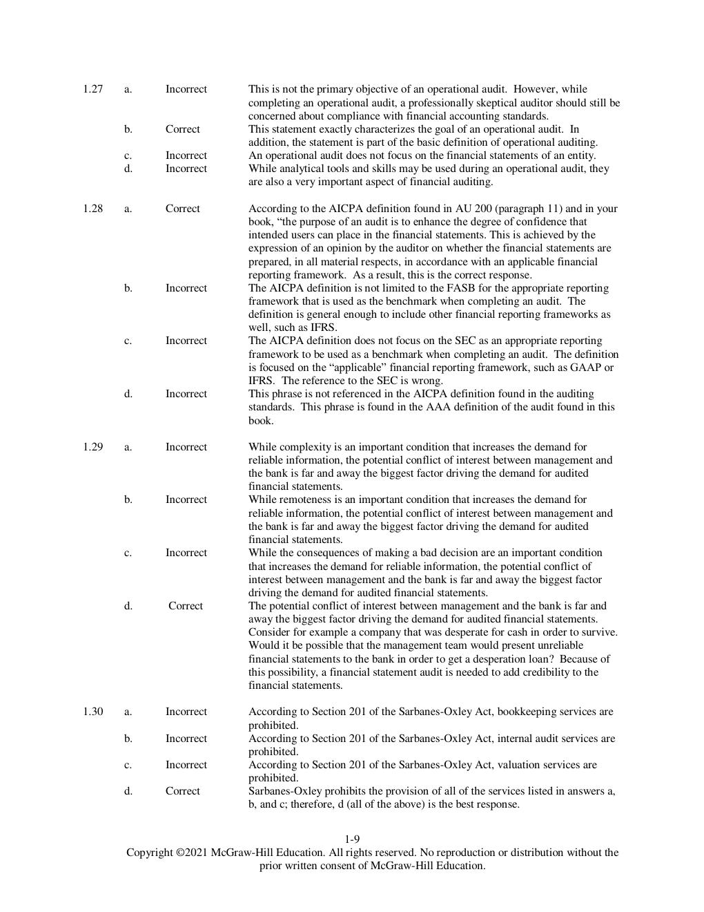 Preview page 9 of Complete Solution Manual for Auditing & Assurance Services, 8th  Edition By Timothy Louwers