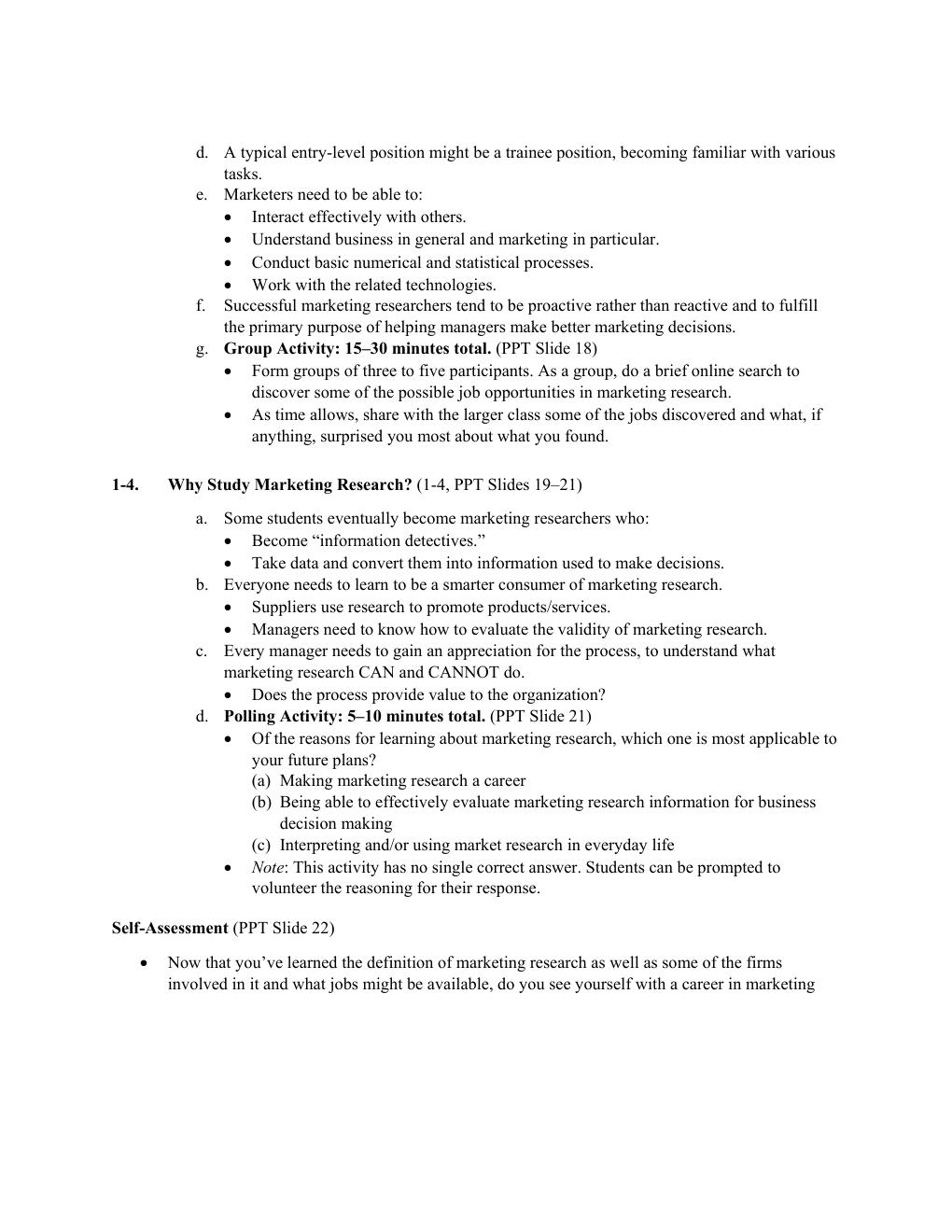 Preview page 8 of Solution Manual For Basic Marketing Research  10th Edition by Tom J. Brown All Chapters 1- 20