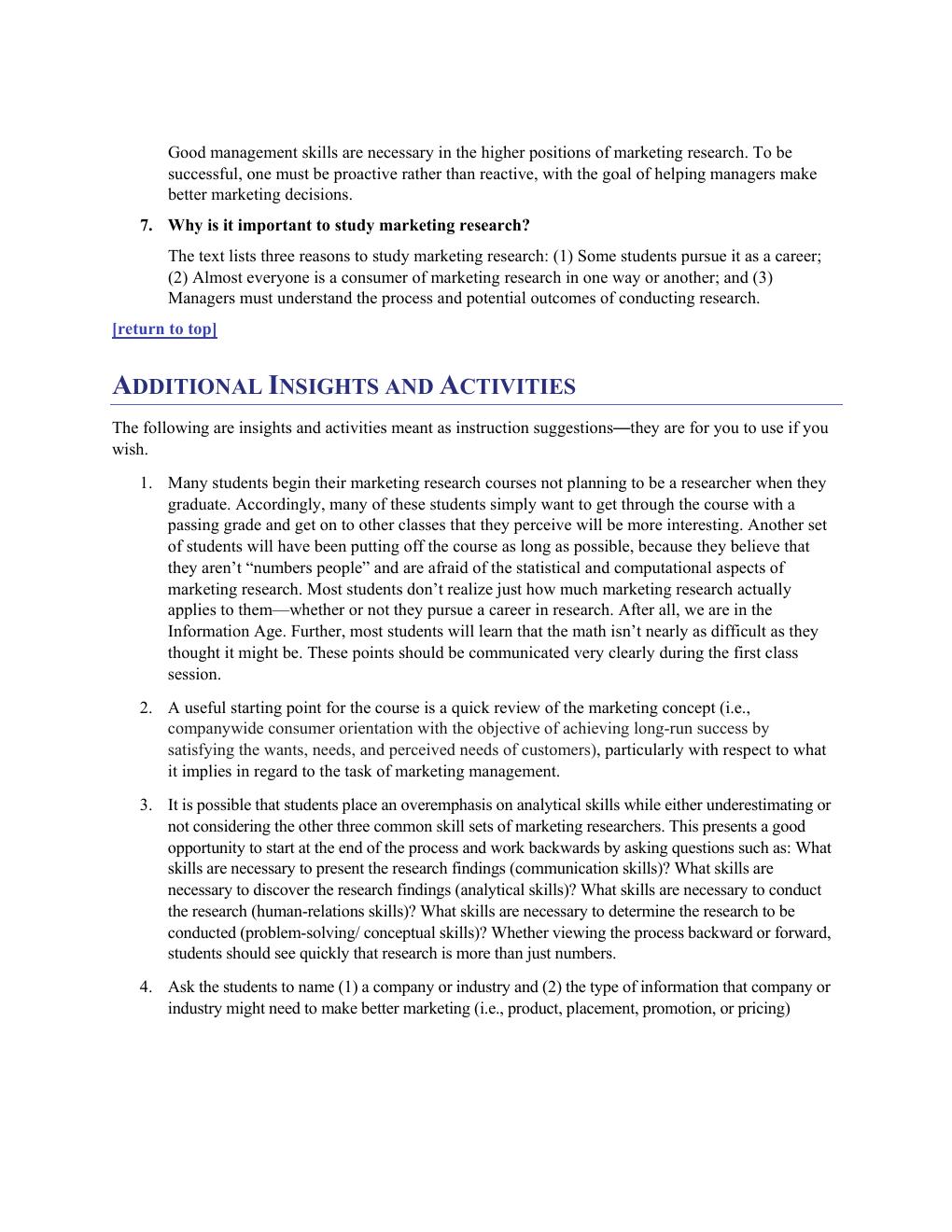 Preview page 10 of Solution Manual For Basic Marketing Research  10th Edition by Tom J. Brown All Chapters 1- 20