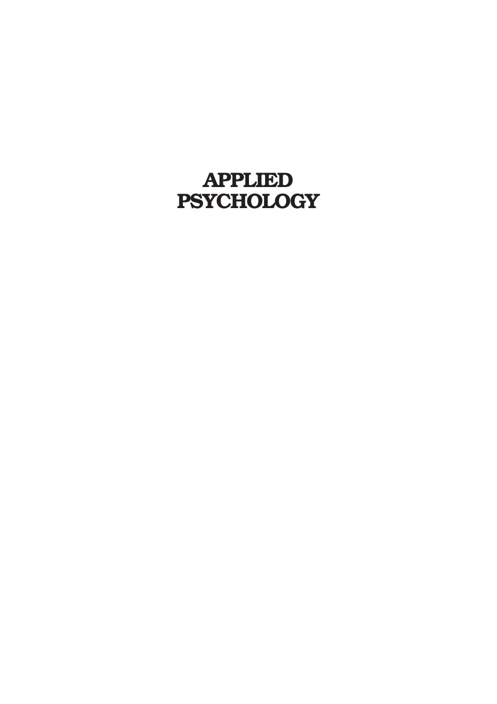 Preview page 3 of Applied psychology Social Sciences By Tim Vogl eBook PDF