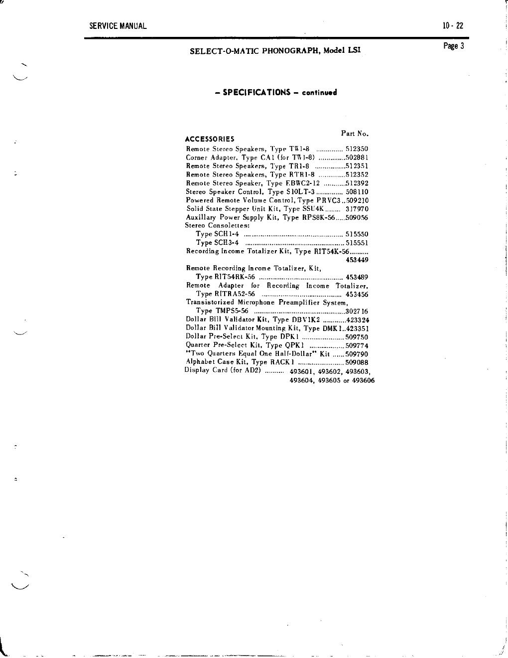 Preview page 5 of Seeburg - LS1 - LS2 - Phonograph - Service Workshop Manual