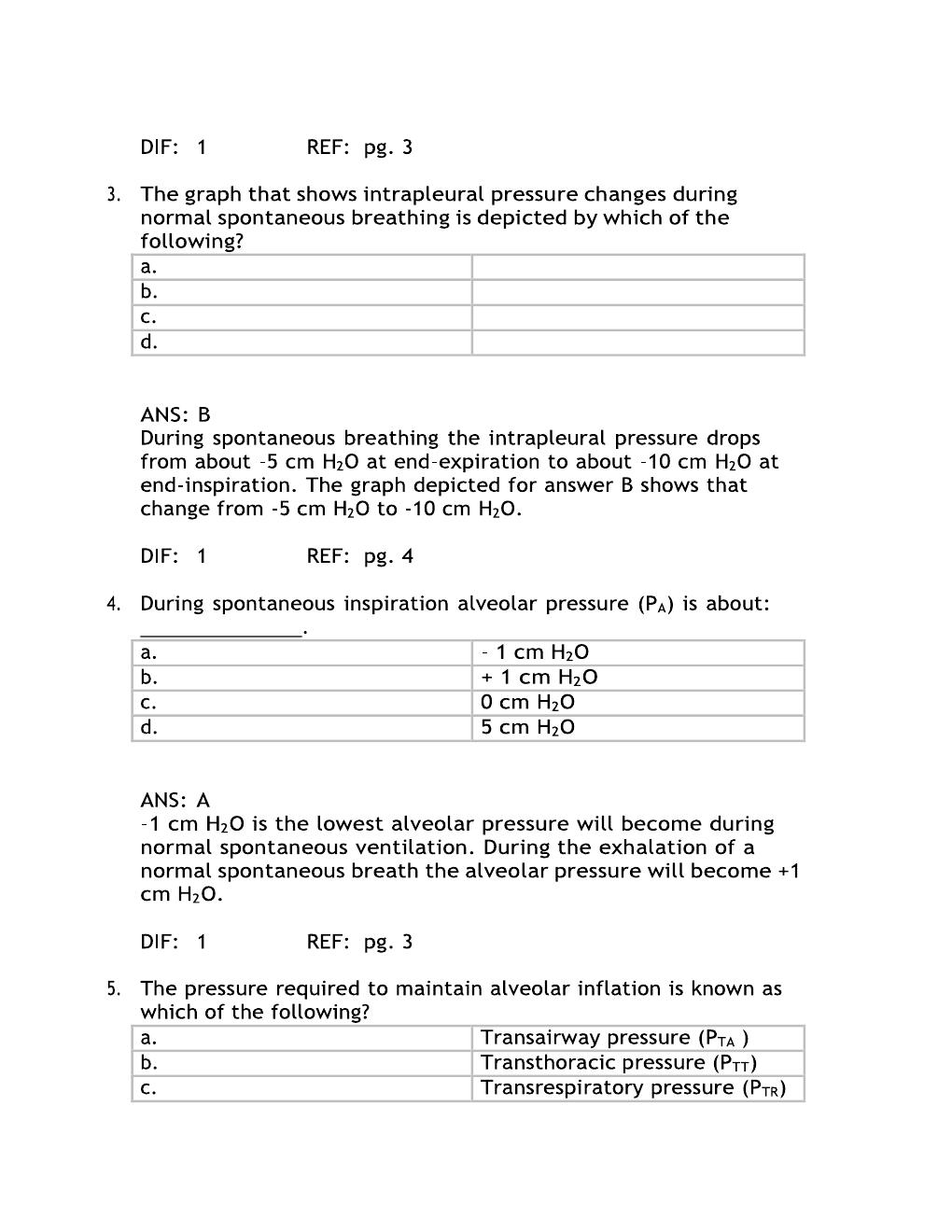 Preview page 3 of Test Bank For Pilbeam's Mechanical Ventilation 8th Edition By Cairo