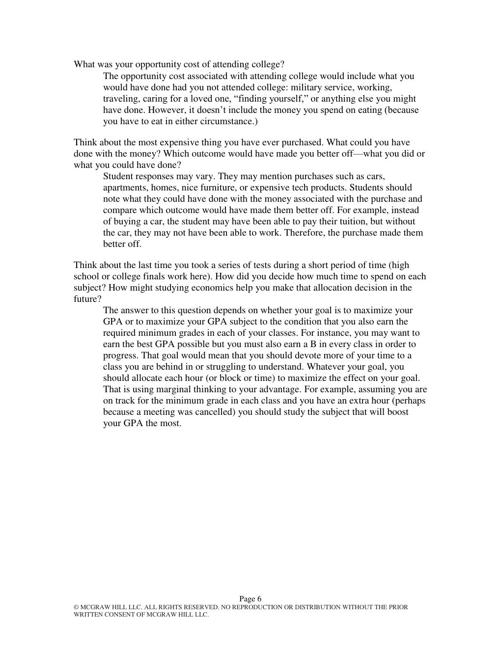 Preview page 6 of Solution Manual for Issues in Economics Today 10th Edition by Robert Guell Chapter 1-47
