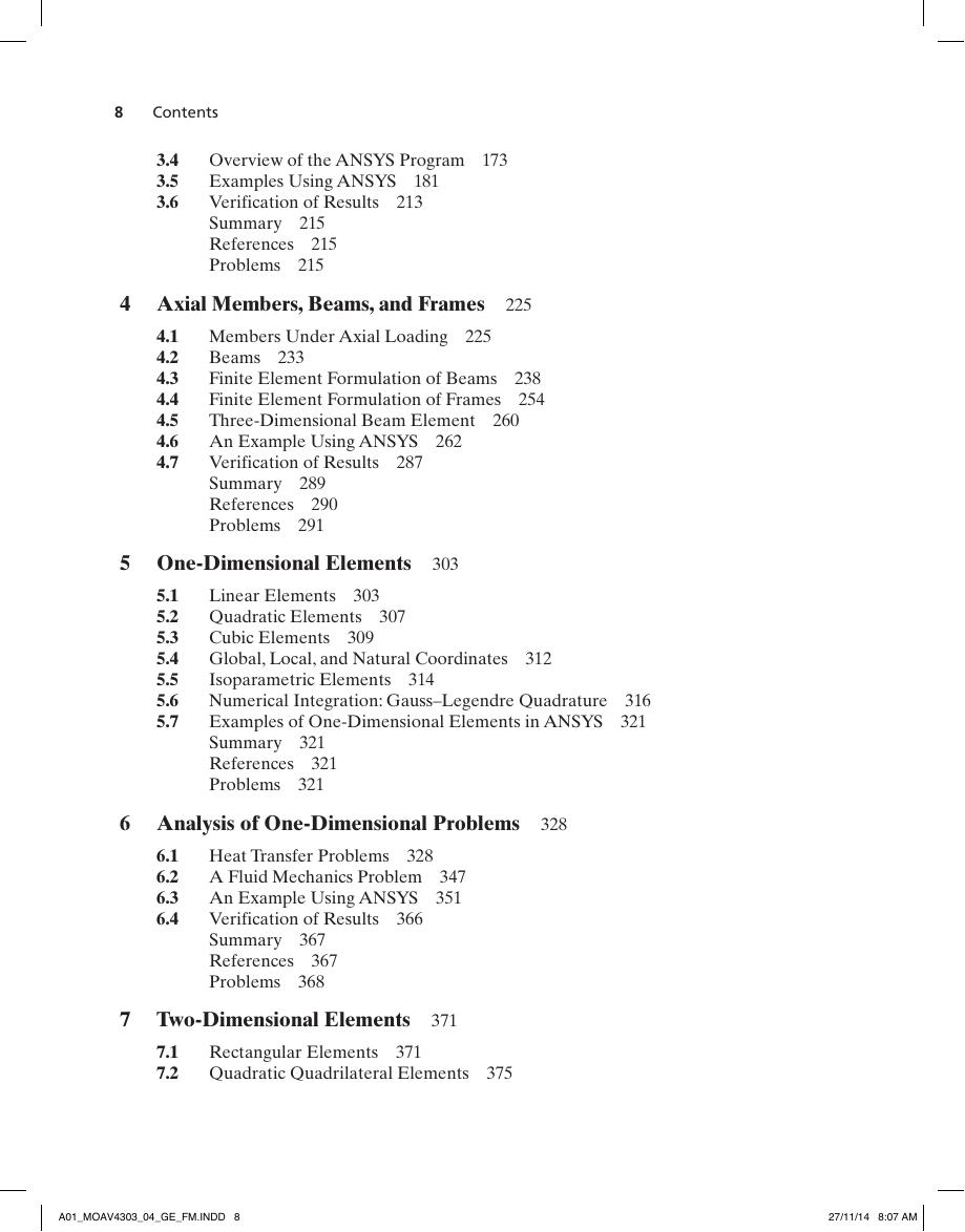 Preview page 9 of Finite Element Analysis: Theory and Application with ANSYS, Global Edition By Saeed Moaveni eBook PDF