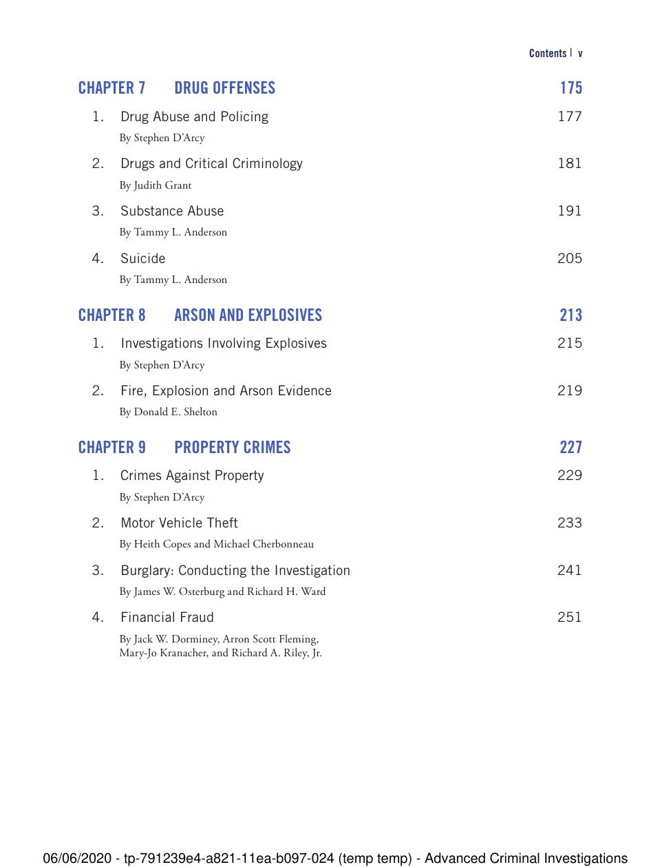 Preview page 6 of Advanced Criminal Investigations 2nd Edition By Stephen D'Arcy