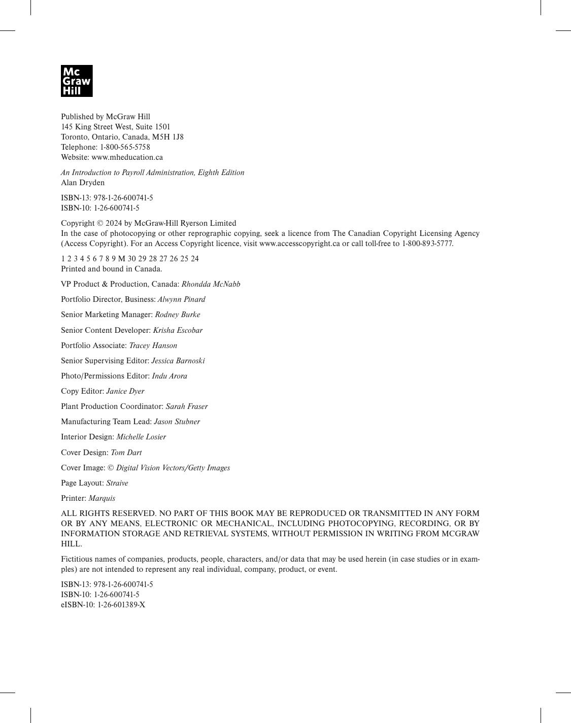 Preview page 3 of An Introduction To Payroll Administration 2024-2025 8th Edition By Alan Dryden