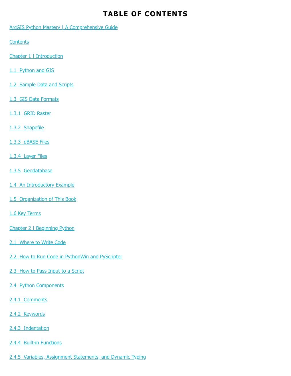Preview page 2 of ArcGIS Python Mastery A Comprehensive Guide 1st Edition By Bharat Mishra