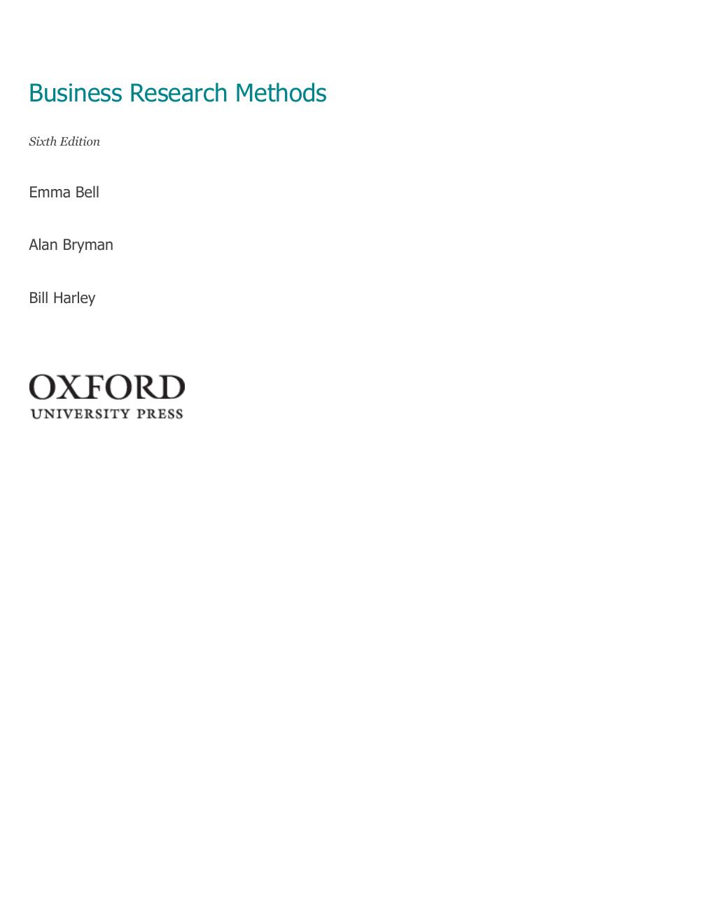 Preview page 2 of Business Research Methods 6th Edition By Emma Bell, Bill Harley, Alan Bryman