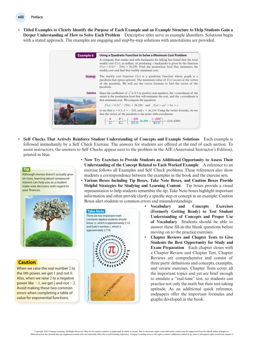 Preview page 10 of College Algebra, 13th Edition By David Gustafson, Jeffrey Hughes
