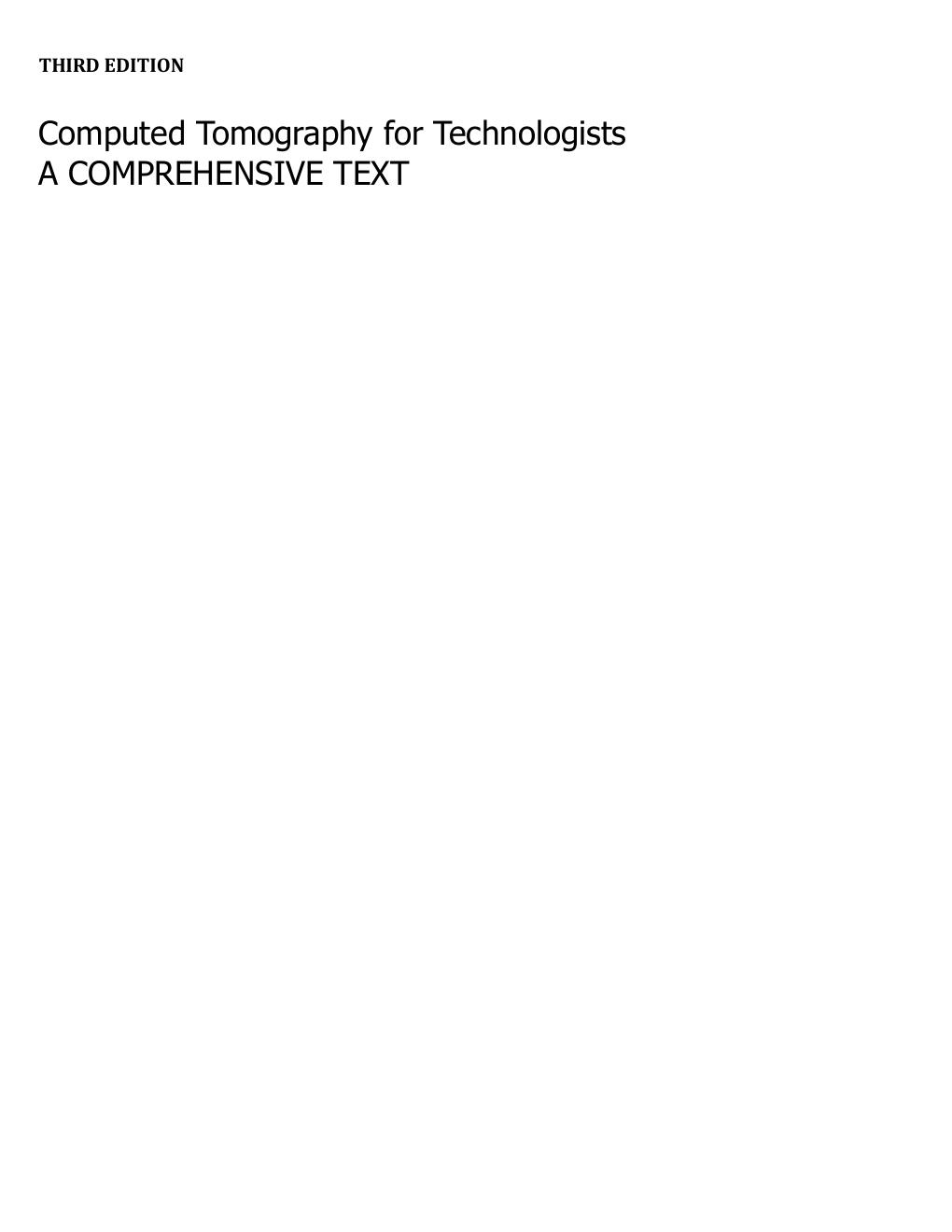 Preview page 2 of Computed Tomography for Technologists A Comprehensive Text 3rd Edition By Lois Romans