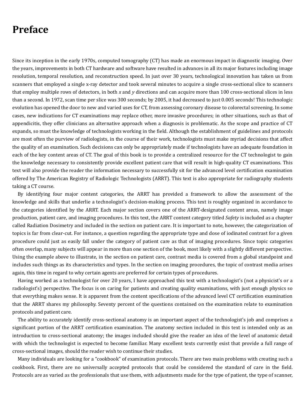 Preview page 7 of Computed Tomography for Technologists A Comprehensive Text 3rd Edition By Lois Romans