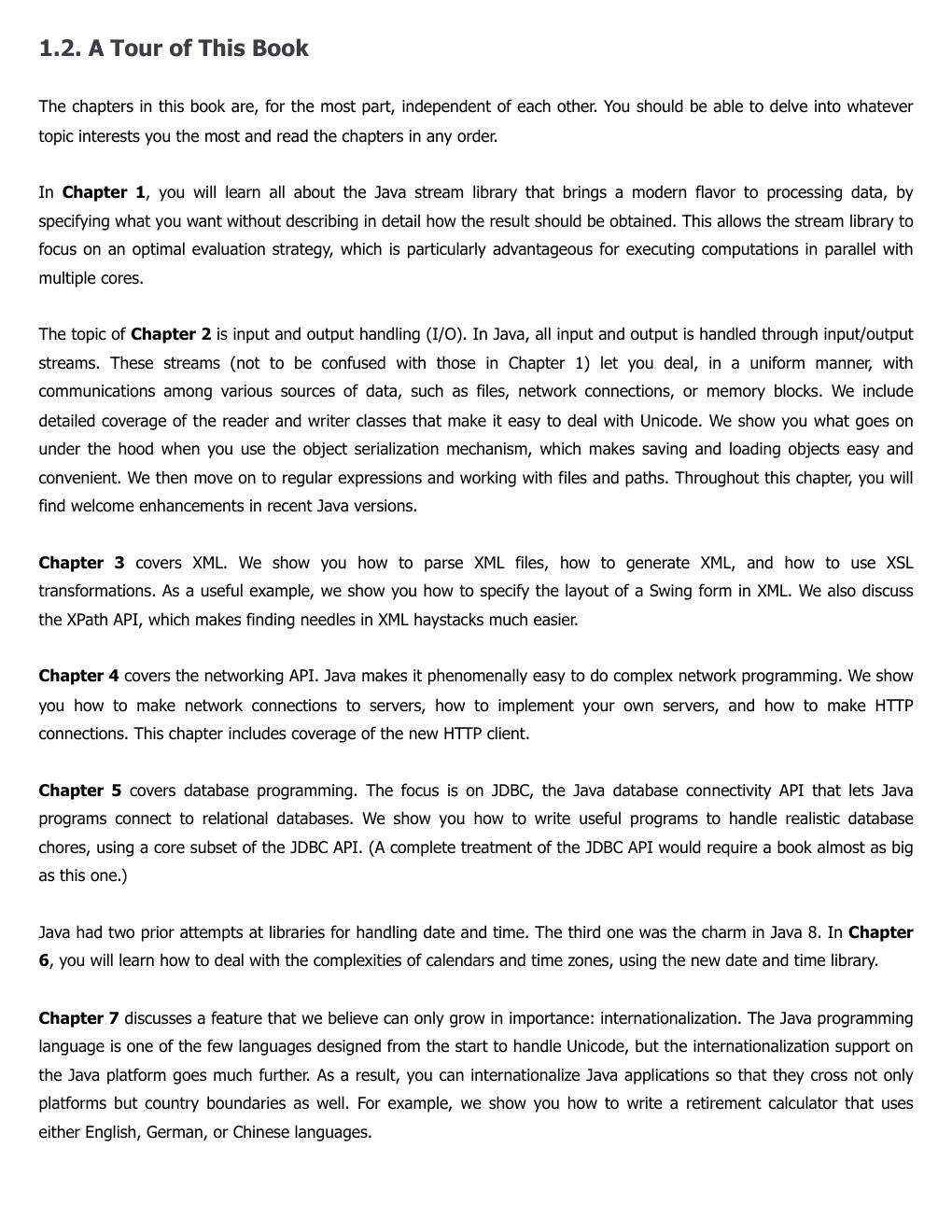 Preview page 10 of Core Java Advanced Features Volume II (Early Release) 13th Edition By