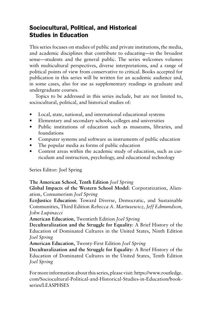 Preview page 3 of Deculturalization and the Struggle for Equality 10th Edition By Joel Spring