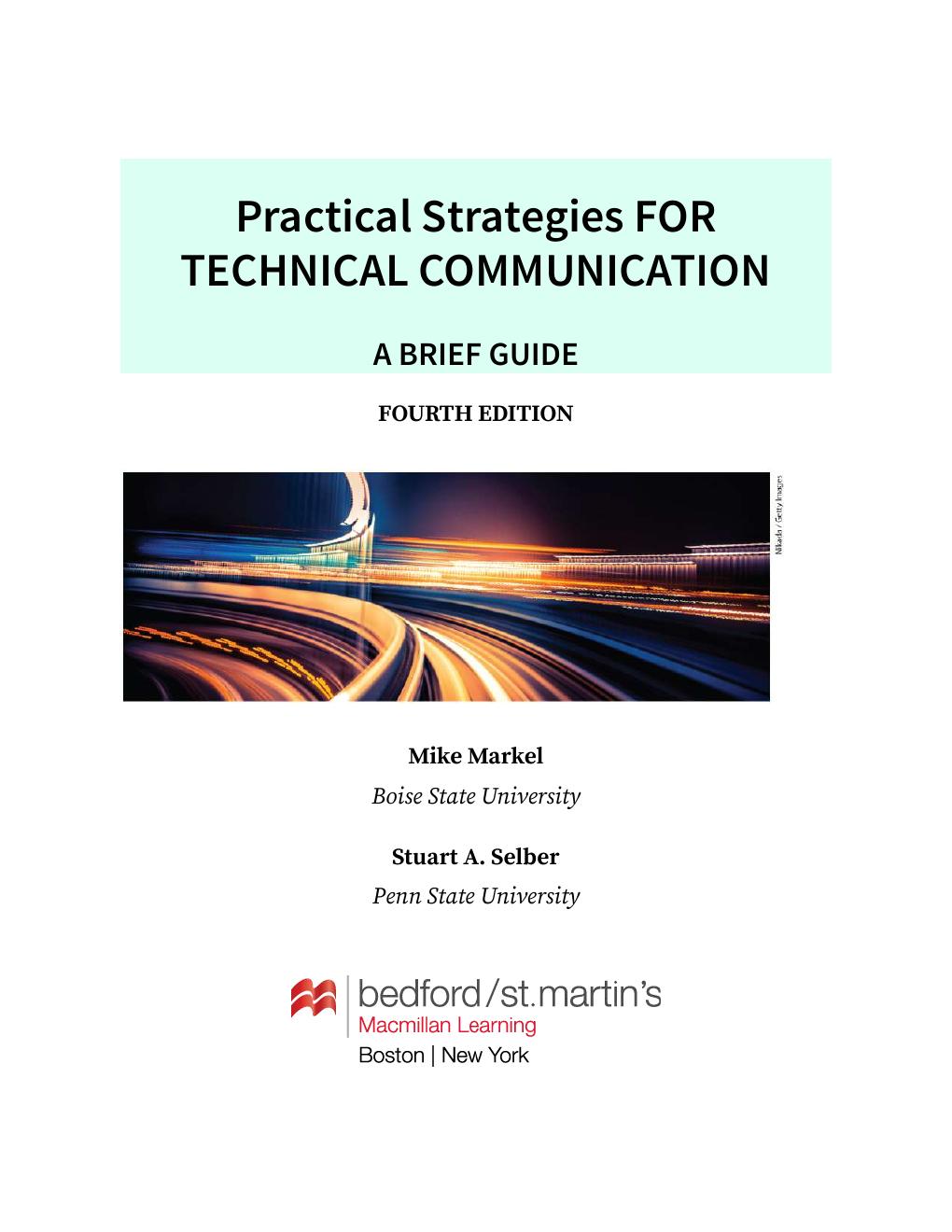 Preview page 8 of Practical Strategies for Technical Communication 4th Edition By Mike Markel, Stuart Selber