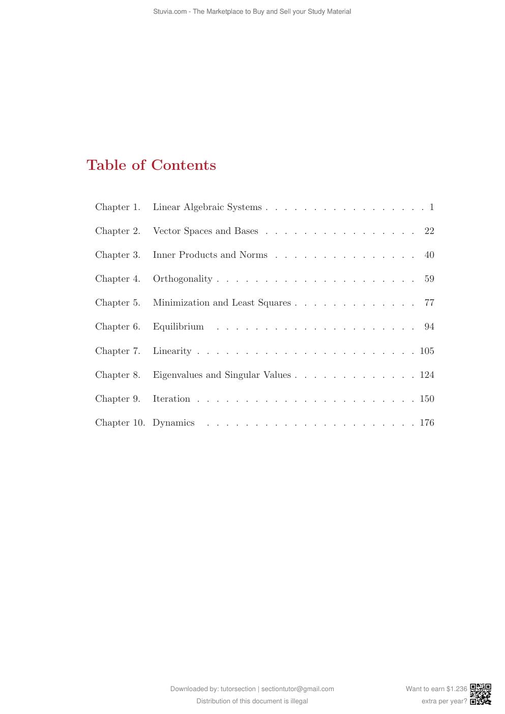 Preview page 2 of Instructors’ Solutions Manual for Applied Linear Algebra 2nd Edition By Peter J.Olver and Chehrzad Shakiban (All Chapter