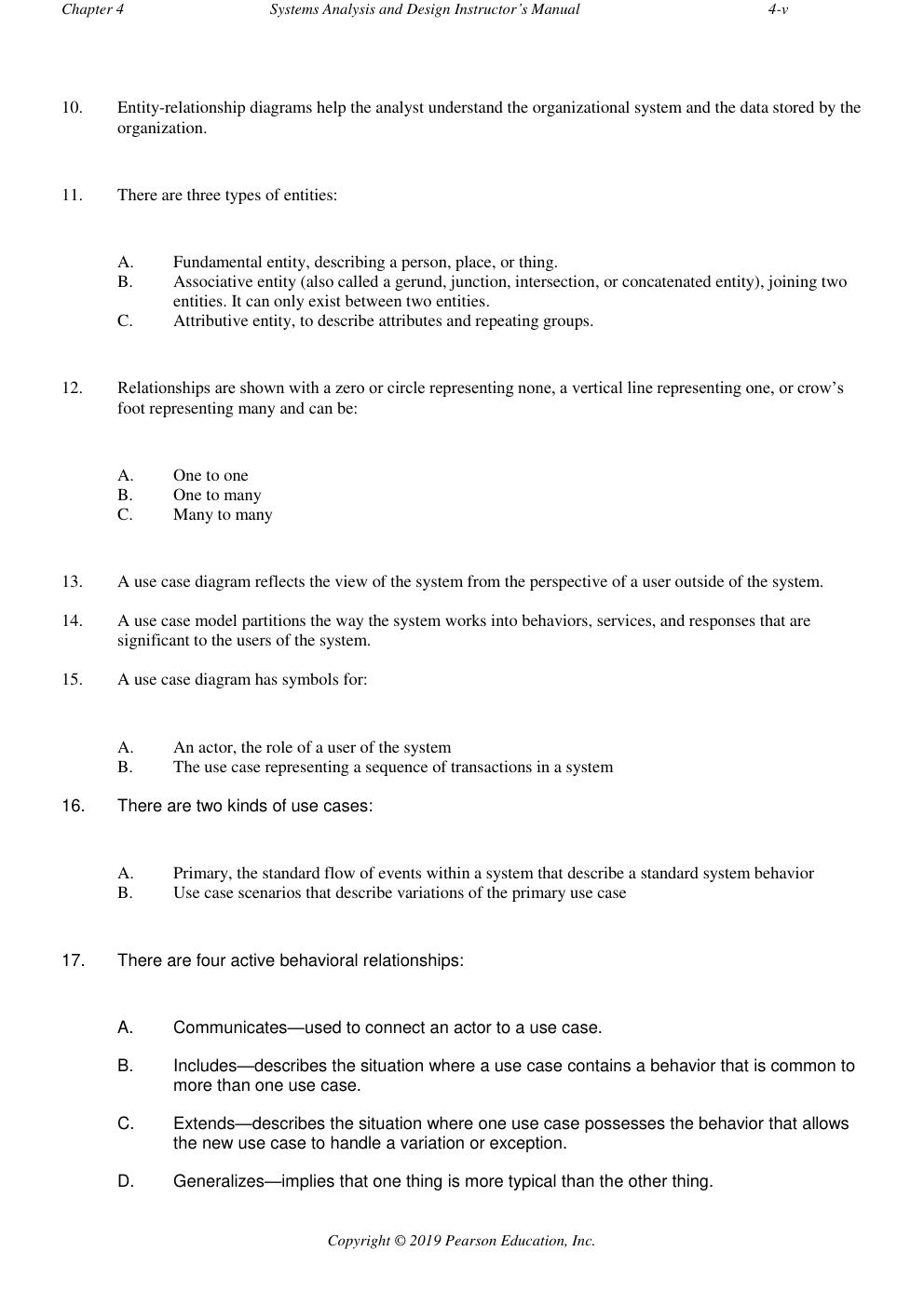 Preview page 3 of Instructor’s Solution Manual For Systems Analysis and Design 10th Edition by Kenneth E. Kendall, Julie E. Kendall