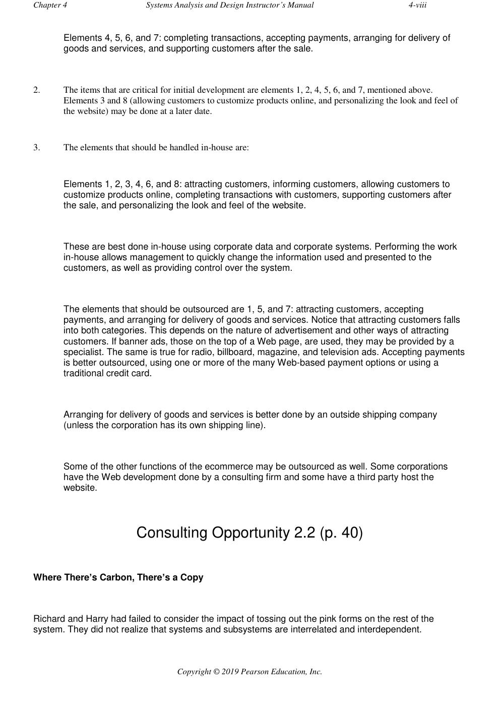 Preview page 6 of Instructor’s Solution Manual For Systems Analysis and Design 10th Edition by Kenneth E. Kendall, Julie E. Kendall