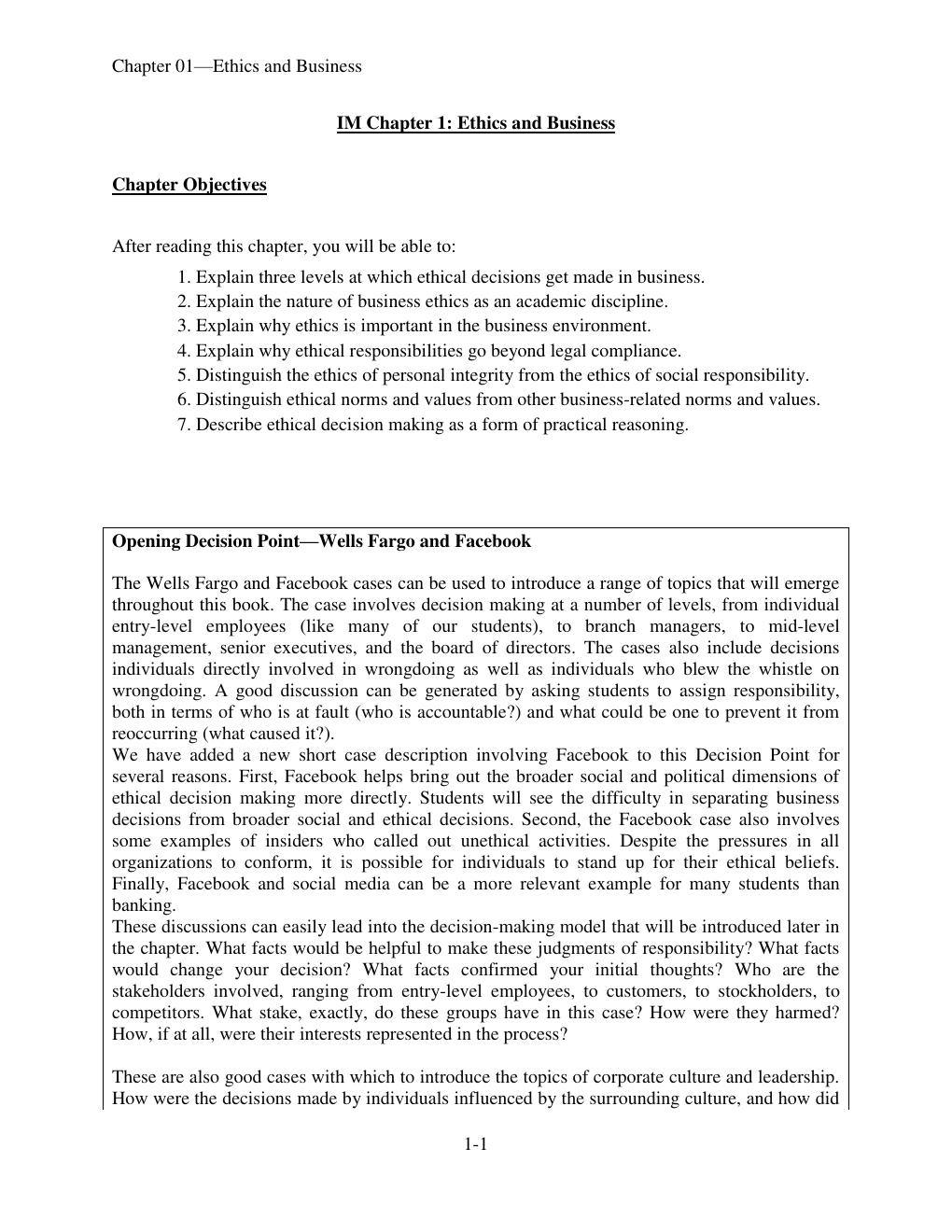 Preview page 2 of Solution Manual For Business Ethics Decision Making  for Personal Integrity & Social  Responsibility,  6th Edition by La
