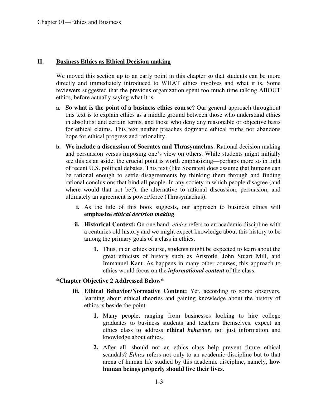 Preview page 4 of Solution Manual For Business Ethics Decision Making  for Personal Integrity & Social  Responsibility,  6th Edition by La