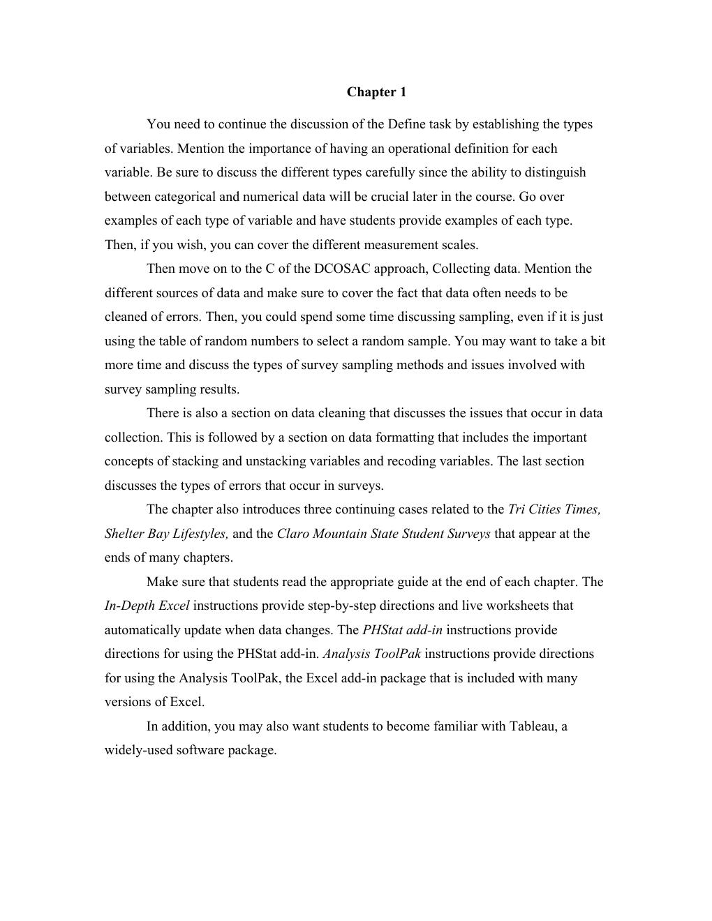 Preview page 10 of Solution Manual  For Basic Business Statistics, 15th Edition by Mark L. Berenson David M. Levine David F. Stephan All Ch