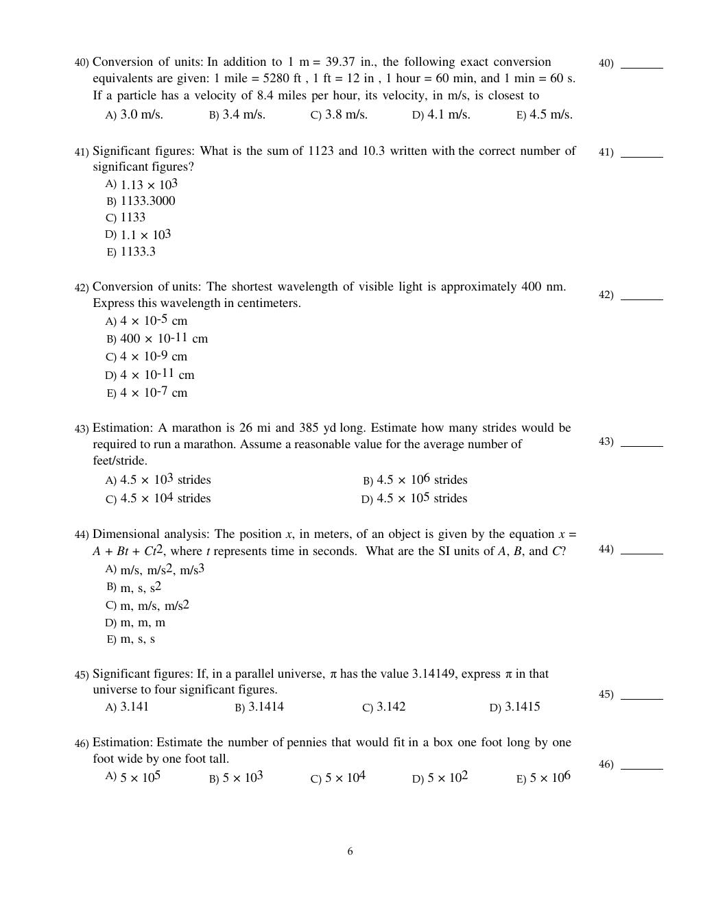 Preview page 6 of Test Bank For Physics for Scientists & Engineers with Modern Physics (Volume 1) 5th Edition (Global Edition) By Douglas
