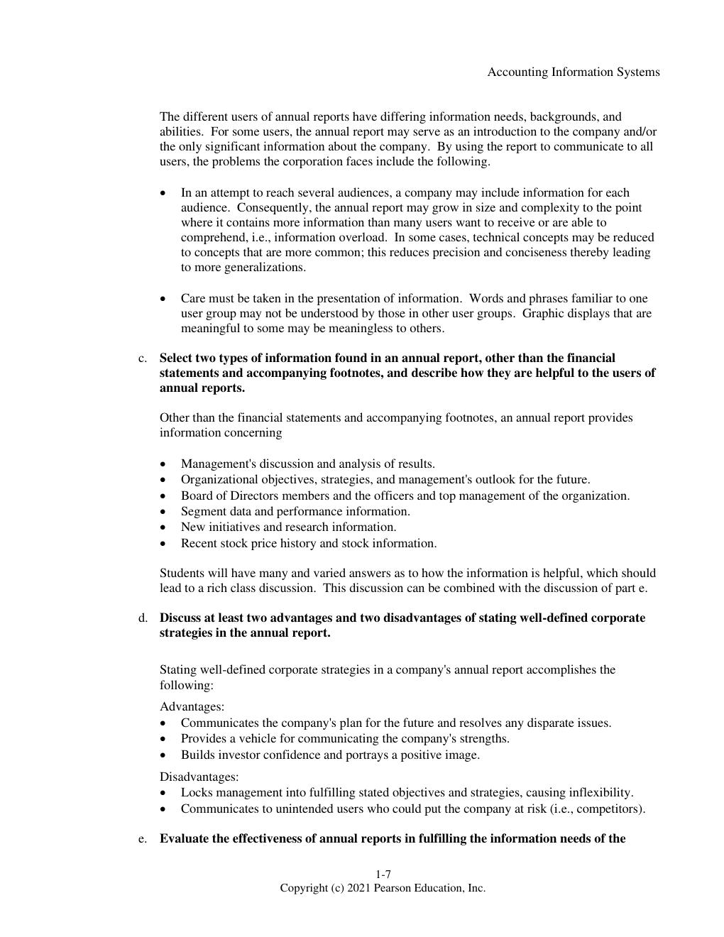 Preview page 10 of Instructor’s Solutions Manual for Accounting Information Systems 15th Edition by Marshall B Romney, Paul J. Steinbart, S