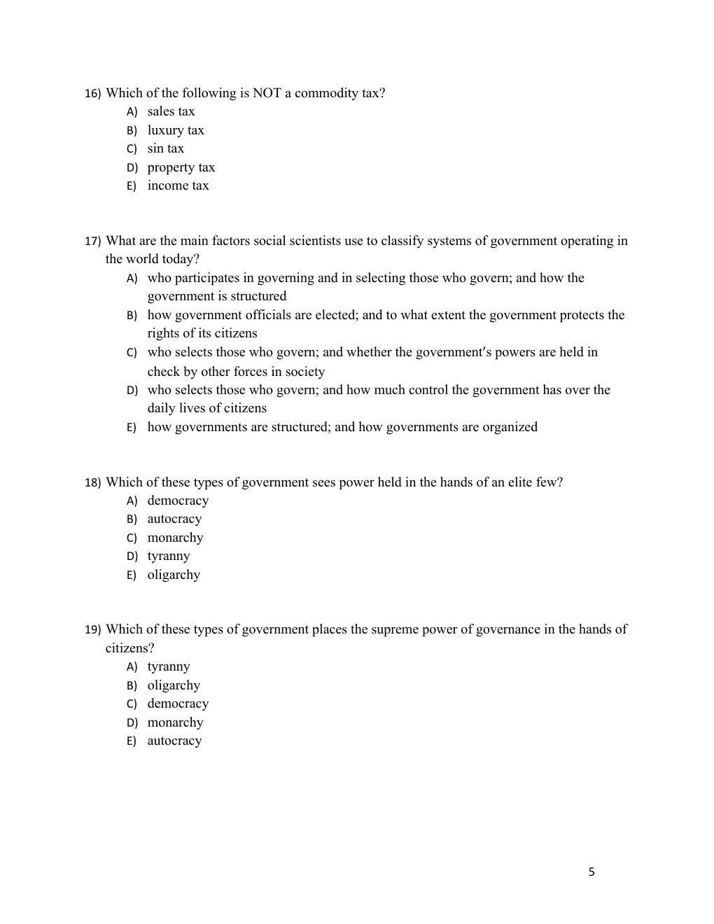 Preview page 5 of Test Bank American Democracy Now, Essentials, 8th Edition Harrison