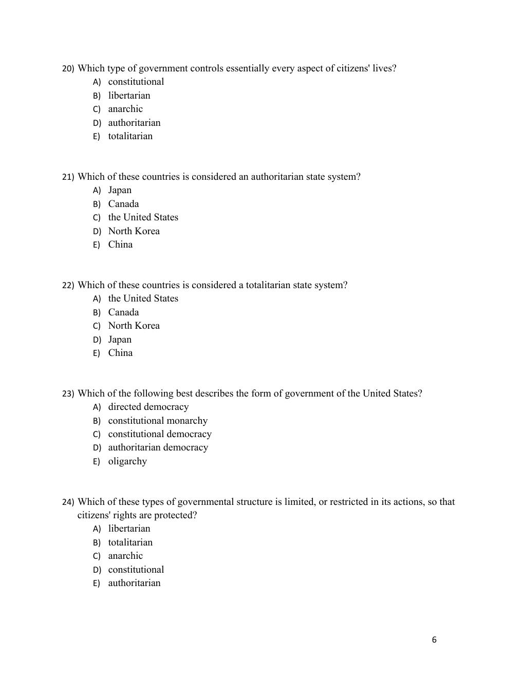 Preview page 6 of Test Bank American Democracy Now, Essentials, 8th Edition Harrison