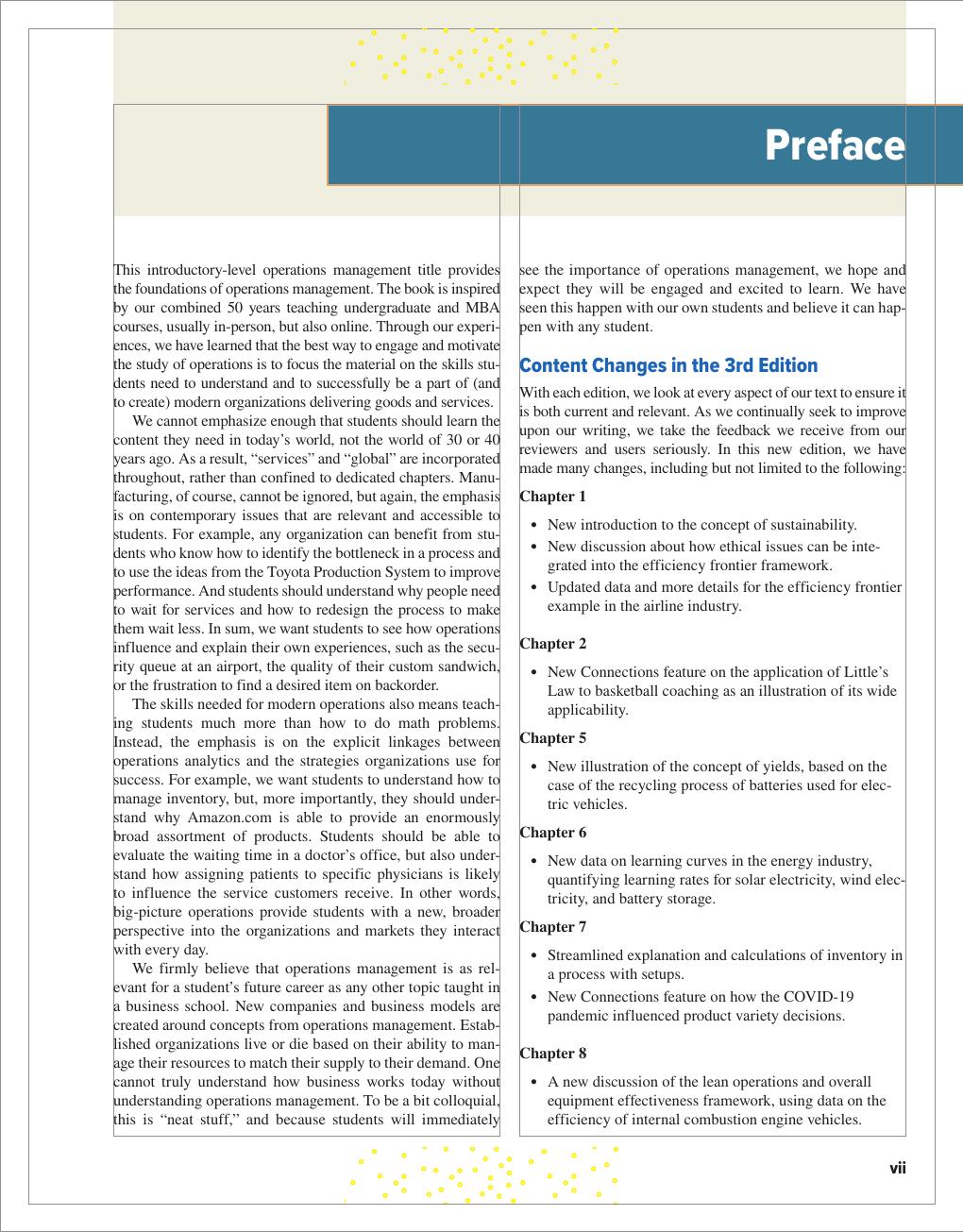 Preview page 8 of Operations Management 3rd Edition By Gérard Cachon, Christian Terwiesch